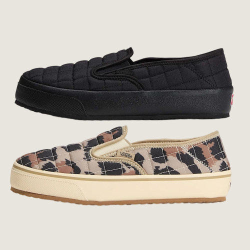 Vans Slip-er 2绗缝夹棉秋冬户外防滑减震保暖舒适通勤一脚蹬板鞋