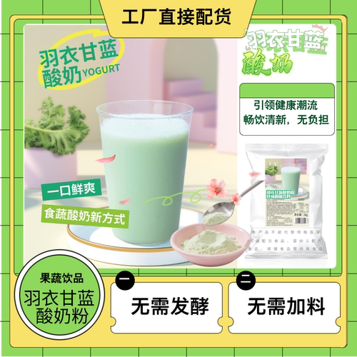 元豆羽衣甘蓝酸奶粉酸乳酪1kg商用奶茶店专用无需发酵果蔬健康饮