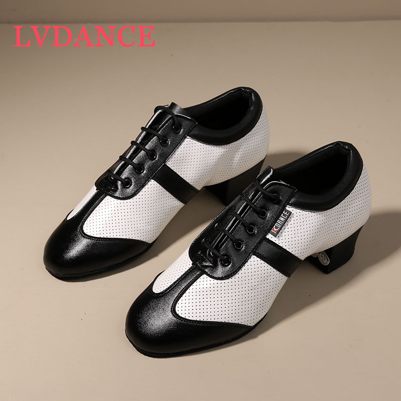 LVDANCE正品男款专业国标摩登跳舞蹈鞋软底教师鞋男士拉丁舞鞋