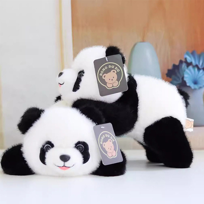 趴姿熊猫公仔毛绒玩具布娃娃创意毛绒/玩偶/公仔/布