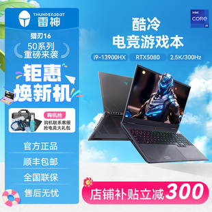 AI设计编程游戏笔记本电脑RTX5080 R16酷睿i9HX THUNDEROBOT 猎刃
