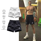 透气跑步健身训练梭织短裤 夏季 美式 学生三四分篮球裤 训练运动短裤