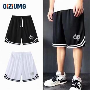 直筒外穿休闲跑步训练健身裤 男女宽松透气速干运动裤 篮球五分短裤