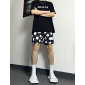 篮球不过膝学生训练三分网眼速干沙滩裤 夏季 美式 潮牌短裤 运动美式