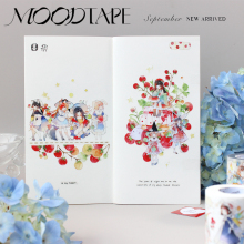 饰mood贴纸 moodtape.原创手帐胶带咕卡贴纸薄荷糖pet咕卡文具装