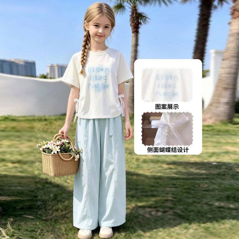 女童套装2026新款今年流行爆款儿童夏装中大童夏季休闲女款两件套图片