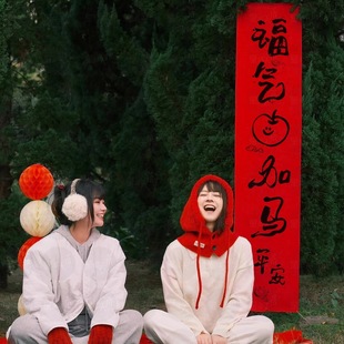 2026跨年挂布拍照道具元旦马年新年会春节装饰氛围感灯笼场景布置