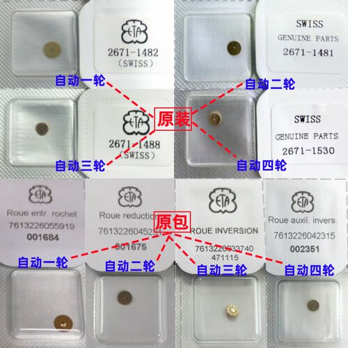 瑞士2671机芯自动一/二/三/四轮