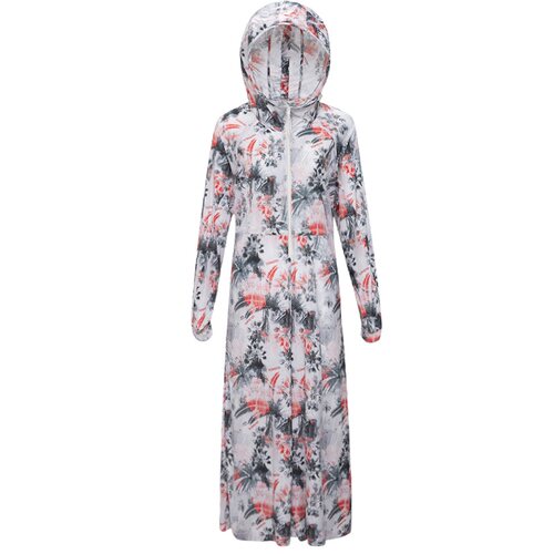 江一燕联名款 探路者户外女式超轻防晒透气皮肤衣连体裤TAZI82884