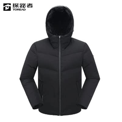 探路者羽绒服男式 秋冬季户外保暖加厚鹅绒防水外套TADDAL91577
