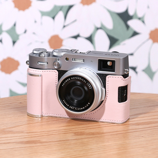 富士X100Vi保护套相机包底座配件真皮套壳手柄