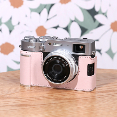 富士X100Vi保护套相机包底座配件真皮套壳手柄