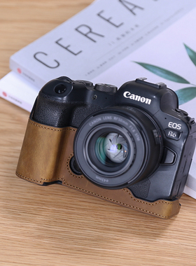 佳能R6二代保护套R50R10R62R8R7RPR52相机包配件皮套真皮R100R50V