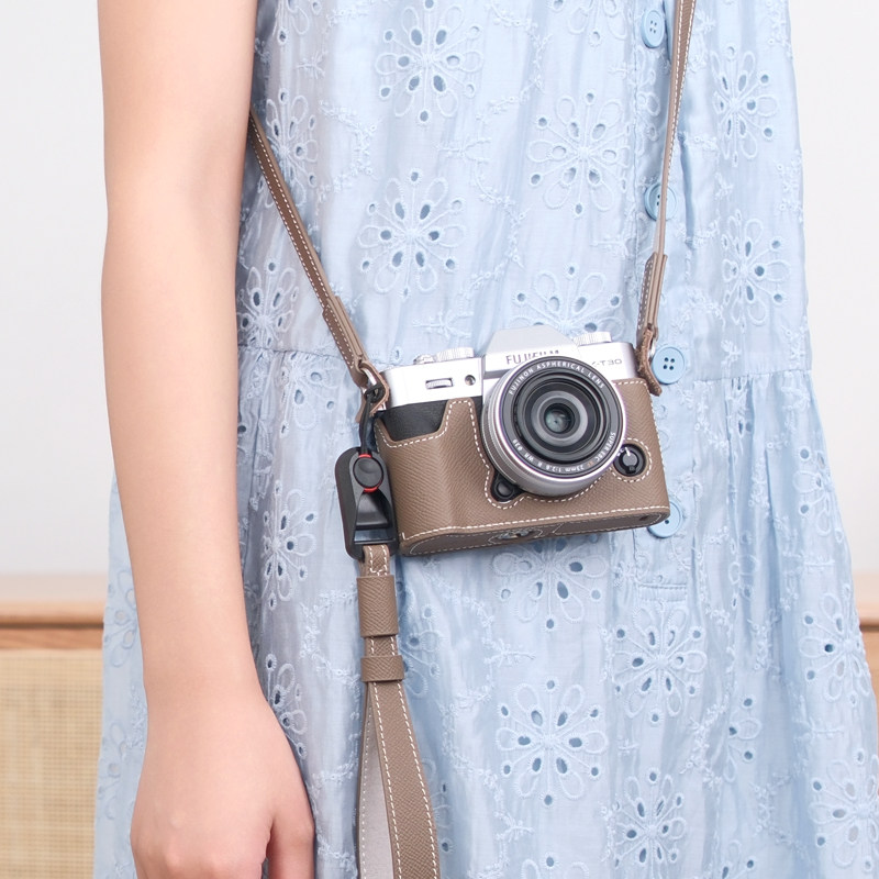 富士XT30三代保护套二代真皮相机包底座配件xs20xt50xm