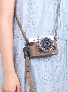 富士XT30三代保护套二代真皮相机包底座配件xs20xt50xm5x100vixe5