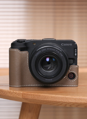 佳能R50V保护套R10R62R6二代R8R7RPR52相机包配件皮套真皮R100R50