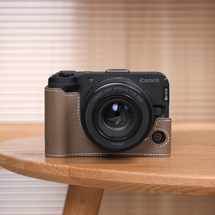 佳能R50V保护套R10R62R6二代R8R7RPR52相机包配件皮套真皮R100R50