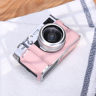 富士X100Vi保护套相机包底座配件真皮套壳手柄