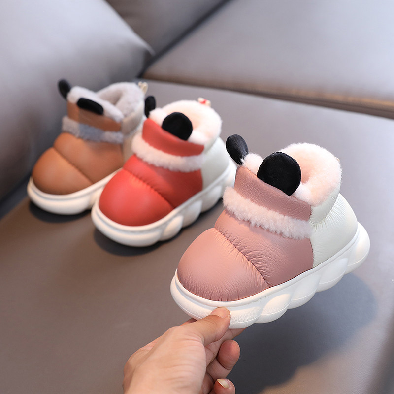 儿童棉拖鞋冬季女宝宝室内防水家居鞋软底防滑男小童高帮棉鞋大童,童鞋/婴儿鞋/亲子鞋,儿童棉拖鞋,淘宝优惠券,粉丝福利购,淘宝优惠卷