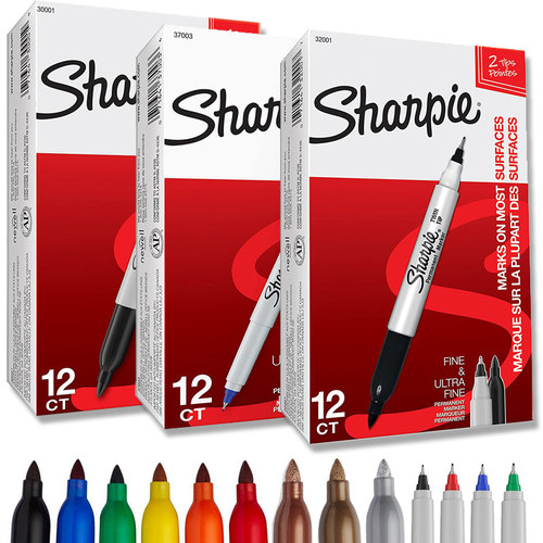 sharpie锐意马克笔实验室记号笔