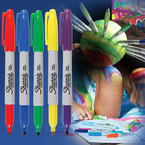 sharpie油性防水马克笔24色套装