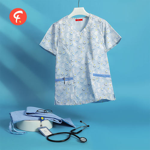 法然/Faran工作服印花透气
