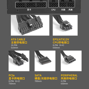 长城电源原装模组线巨龙G5/G6/G7/800SE/6800显卡供电硬盘CPU大4P