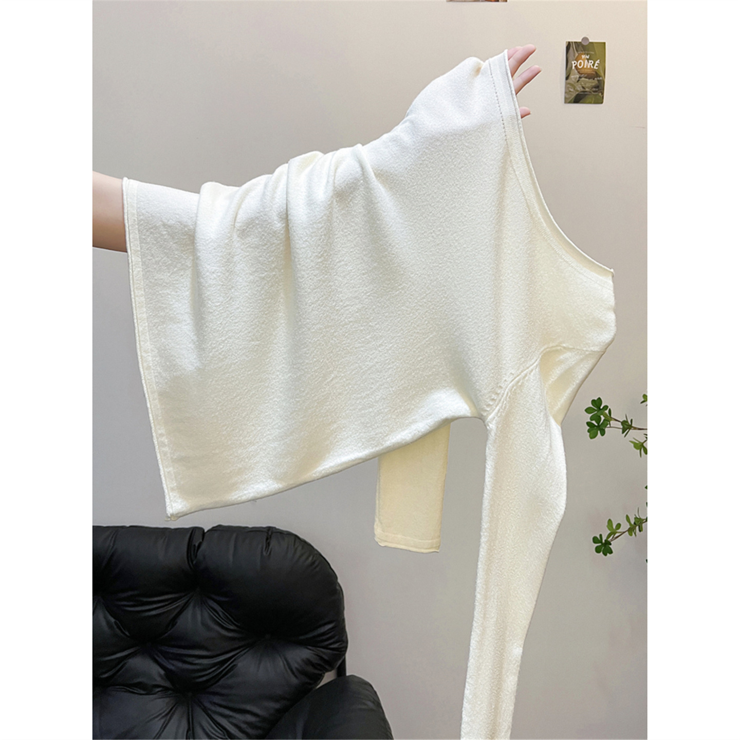 春秋冬季高级感百搭修身长袖打底针织衫上衣可外穿圆领内搭毛衣女