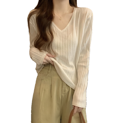 宽松慵懒风外穿软糯毛衣女打底衫