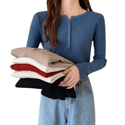 秋冬新款内搭低领打底女士毛衣