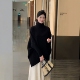 斗篷针织衫 秋冬季 慵懒风宽松外穿蝙蝠袖 上衣高级感加厚高领毛衣女
