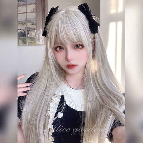 alicegarden高温丝齐刘海假发