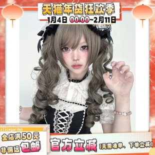 AG假发女短发Lolita『森蔓』法式少萝doll感虎口夹双马尾jk全头套