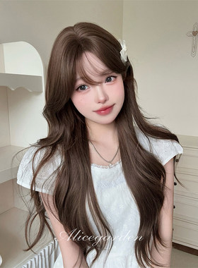 AG假发女长发网红Lolita『秋灵』韩系气质甜美氛围感卷发jk全头套