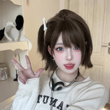 AG假发女短发网红lolita齐刘海逼真头皮甜美jk日韩自然哑光短直发
