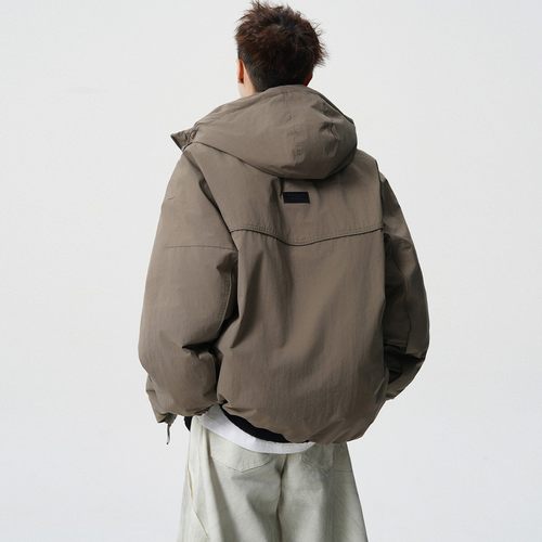 冬季连帽羽绒服男高级感保暖外套