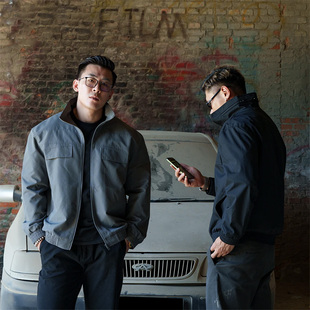 美式三防立领户外工装游骑兵夹克男cleanfit短宽版型秋季无帽外套