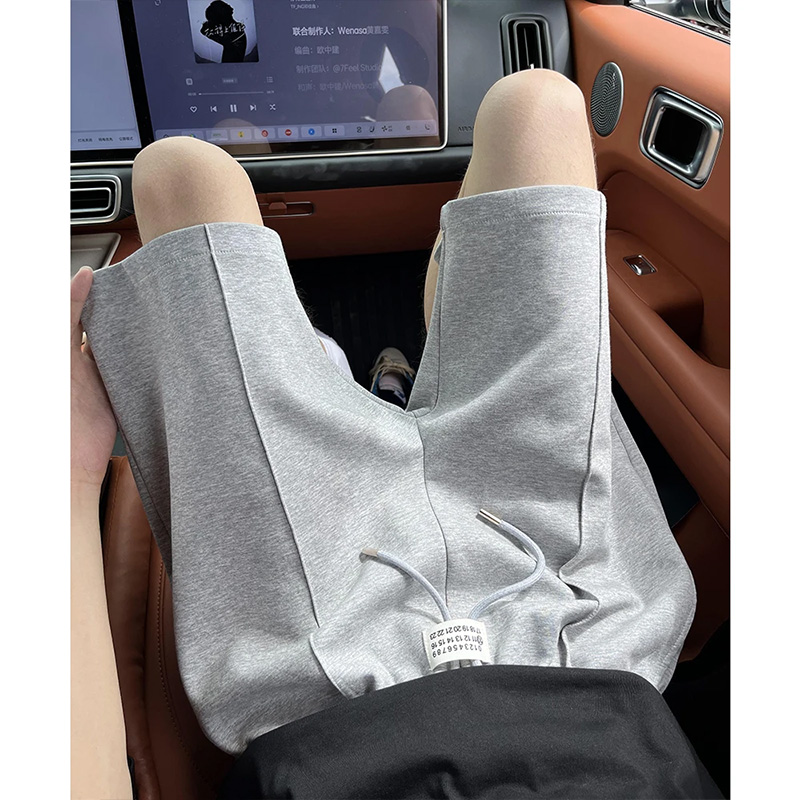 美式休闲纯色百搭短裤男潮牌外穿
