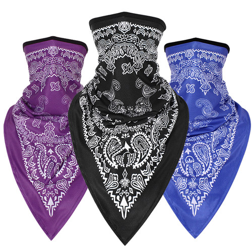 腰果面巾冰丝防晒骑行脖套三角