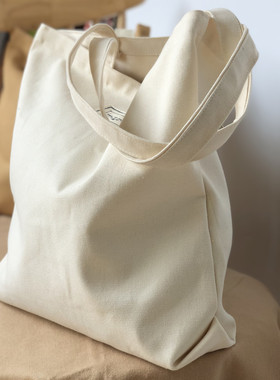 【YUU手作】文艺复古帆布包托特包加厚大容量原宿风单肩布袋书袋