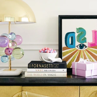 Adler轻奢现代客厅陶瓷摆件送礼 饰碗Jonathan 深海吧 eve镀金手装