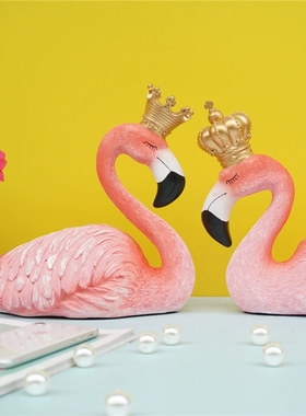 清仓！外贸尾货火烈鸟摆件客厅桌面房间布置橱窗装饰品摆设礼物