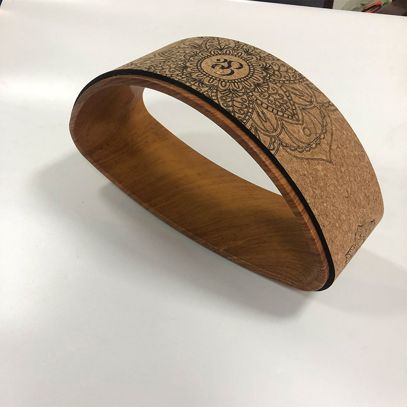 软木瑜伽轮半轮后弯神器瑜伽圈普拉提圈新手瑜伽辅助轮下腰开背器