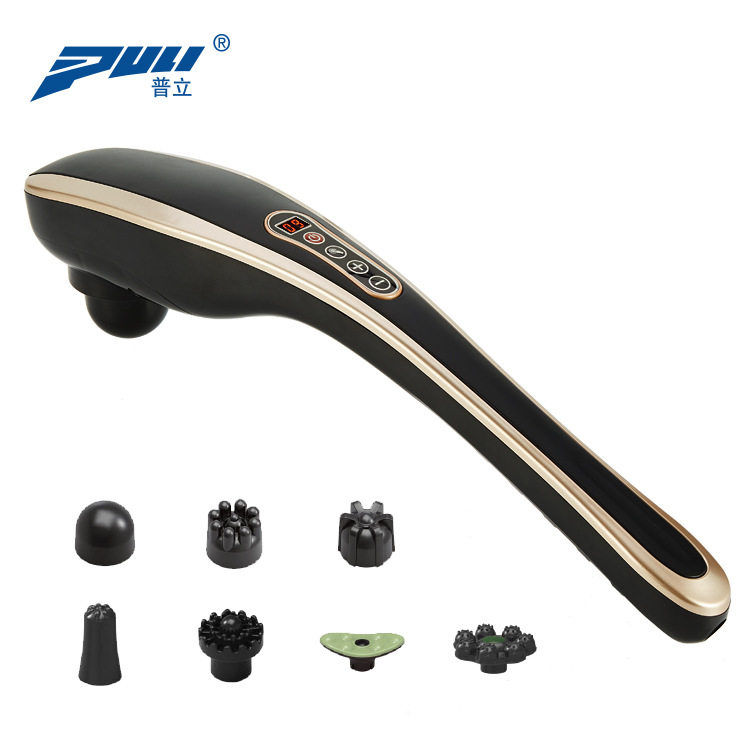 普立按器肩颈腰部腿部全身手持充电式揉捏敲打按棒锤仪