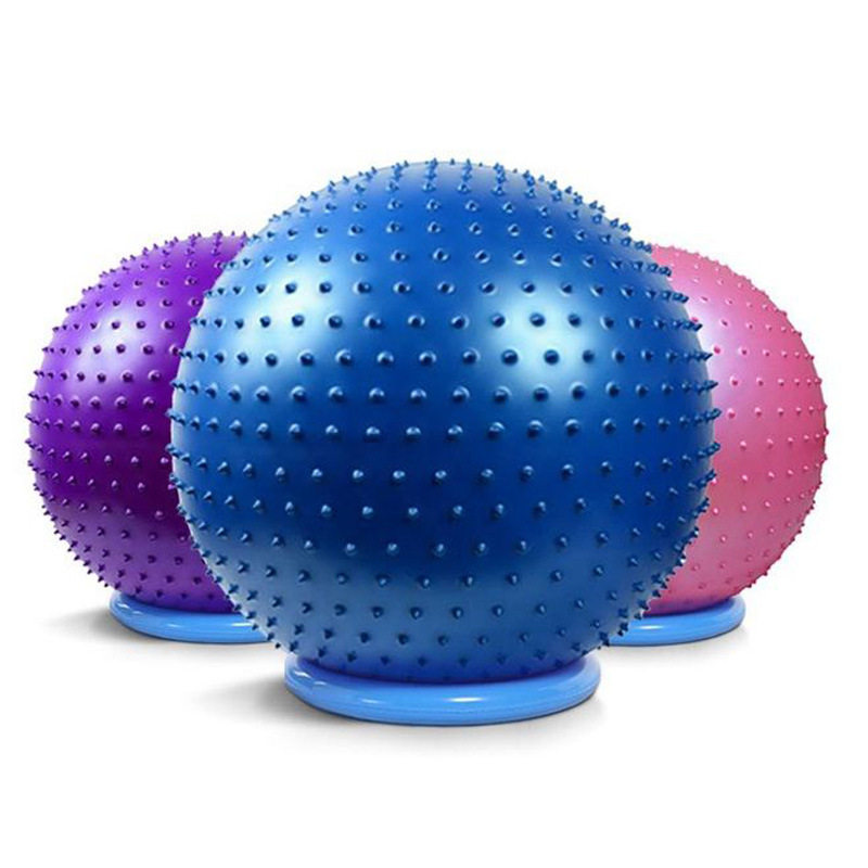 瑜伽健身按球充气按球带颗粒感官触觉训练球孕妇幼儿园健身