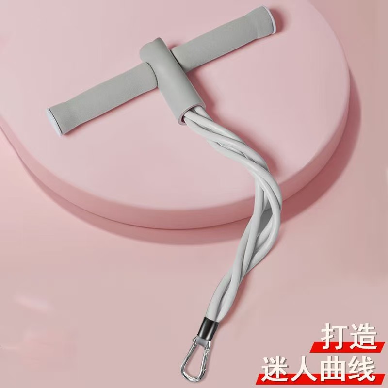 健身器材配套弹力绳仰卧起坐辅助器双吸盘扭腰盘板拉力器配件