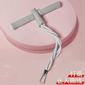健身器材配套弹力绳仰卧起坐辅助器双吸盘扭腰盘板拉力器配件