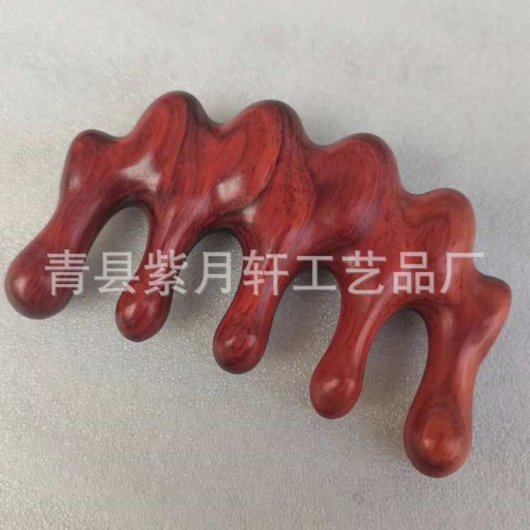 厂家按梳绿檀木黑檀木紫檀木按梳按头皮保健梳木梳子