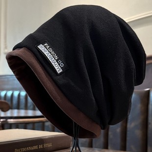 帽子男款秋冬季保暖防寒堆堆帽2025新款潮牌包头帽大头围套头帽子