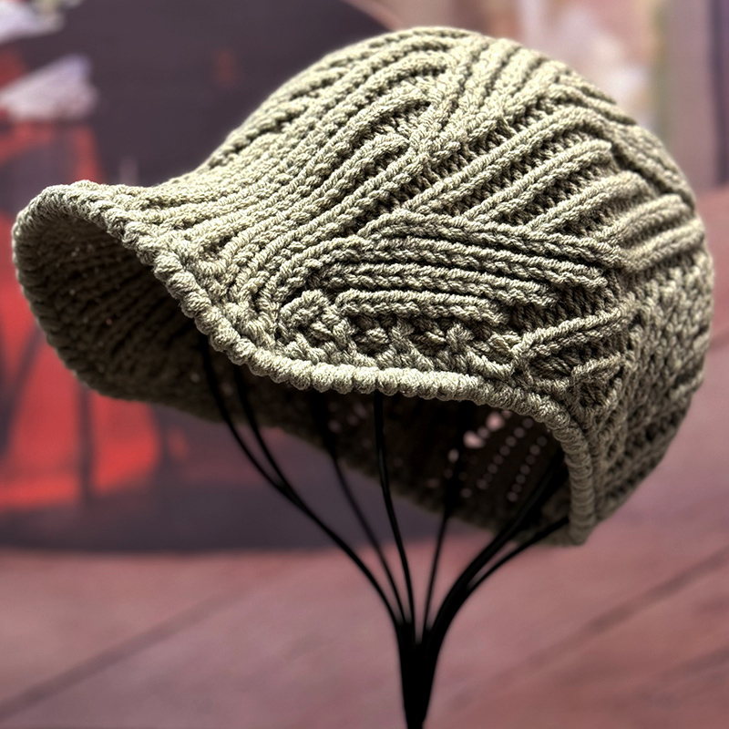 爆款潮流百搭高级感钩花鸭舌帽